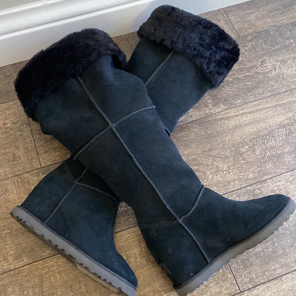 UGG Femme Over the Knee Wedge Boots - Picture 4 of 5